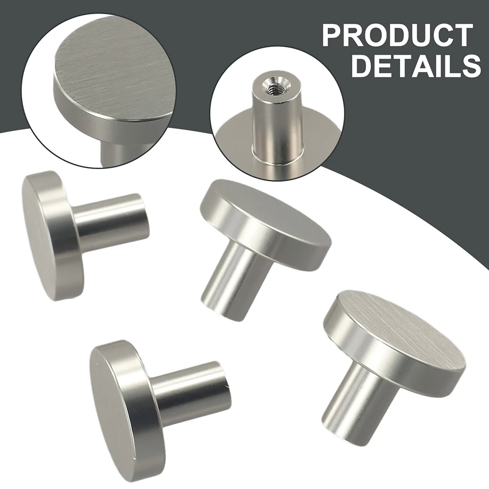 4/10 ชิ้นลูกบิดตู้ลูกบิดเดรสเดี่ยวรูกลมห้องครัวตู้ประตูเฟอร์นิเจอร์ฮาร์ดแวร์