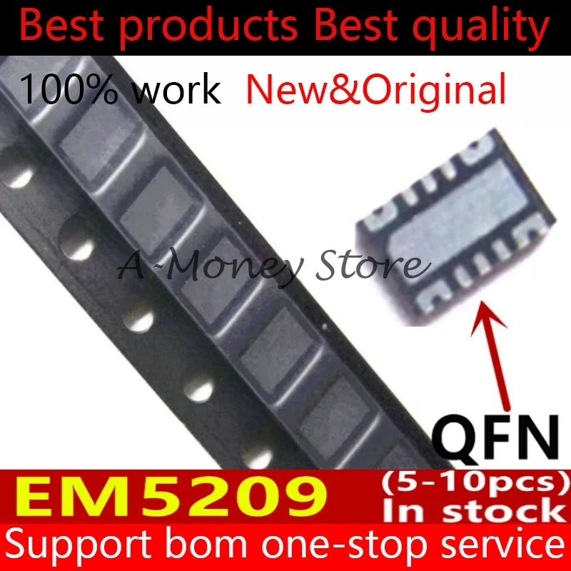 

(5-10pcs)EM5209VF EM5209 QFN-14