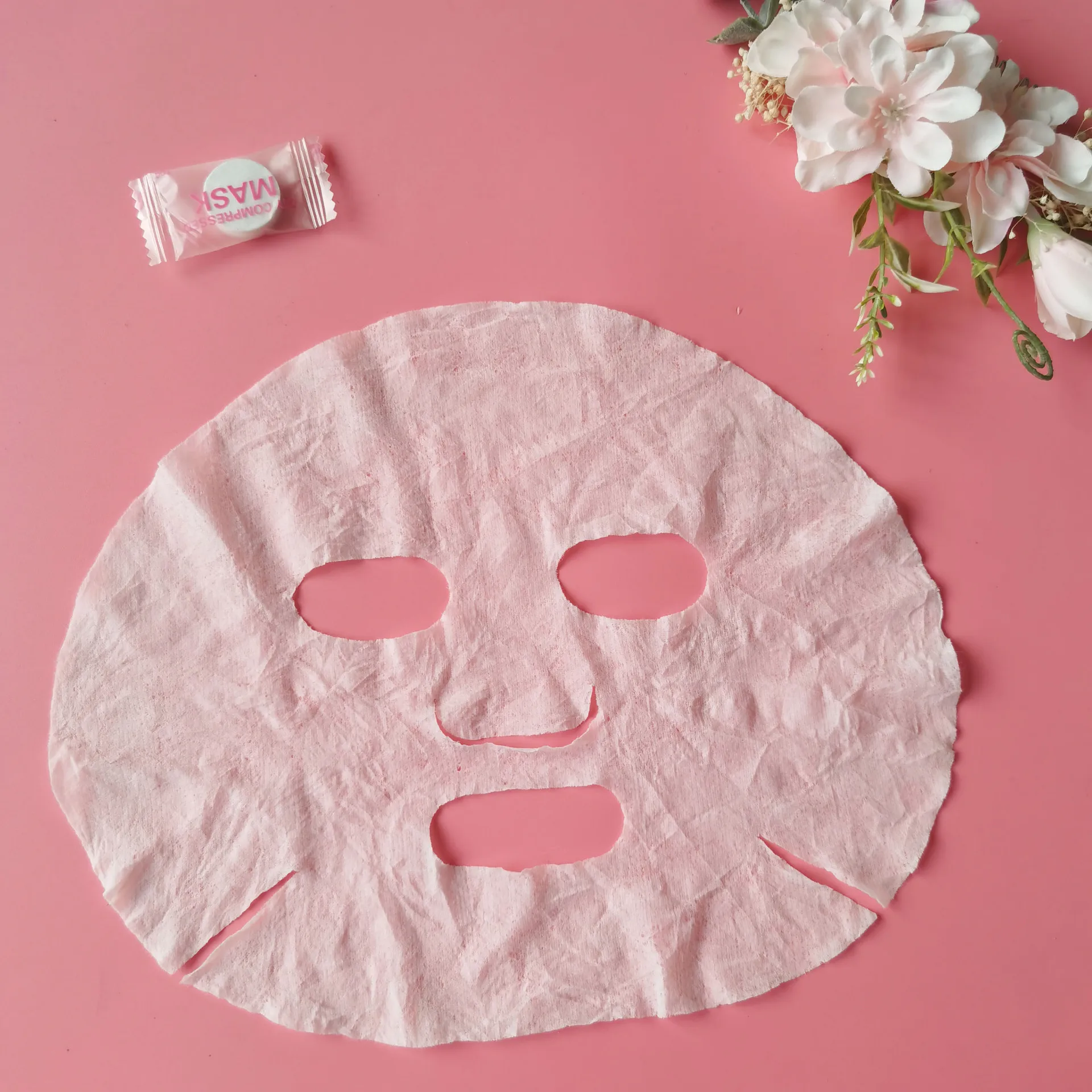 10/30pcs Disposable Compressed Facial Mask Portable Travel Non-woven Face Mask Skin Care Cotton Wrapped Masks Paper