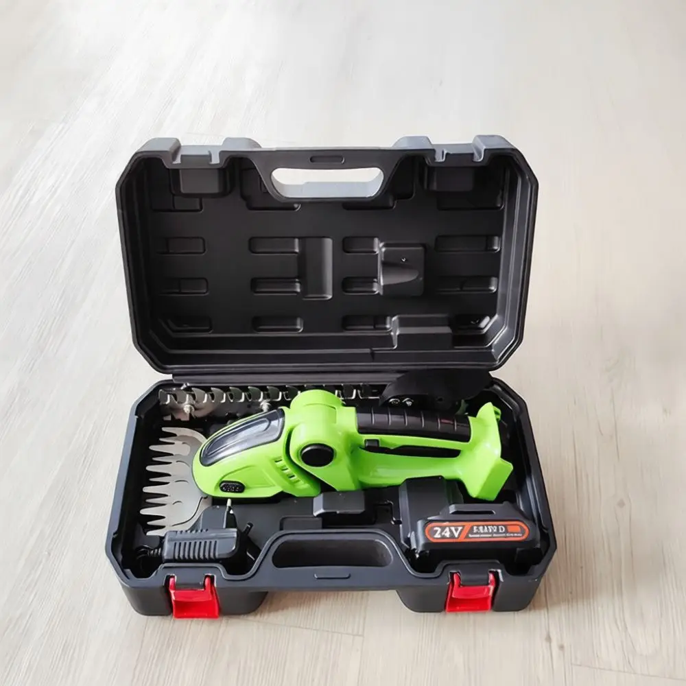 Powerful Cordless Electric Hedge Trimmer Handheld Shrub Grass Shear Garden Pruning Tool For Plant Branch Trimming And Cutting