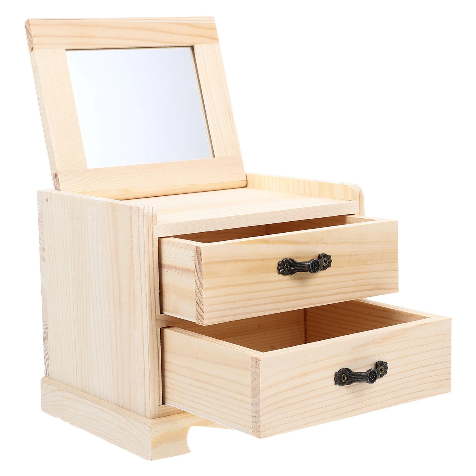 

1 шт. деревянная шкатулка-органайзер, легкий глиняный контейнер для хранения снежной глины, гладкая текстура, украшение для дома, шкатулка для драгоценностей