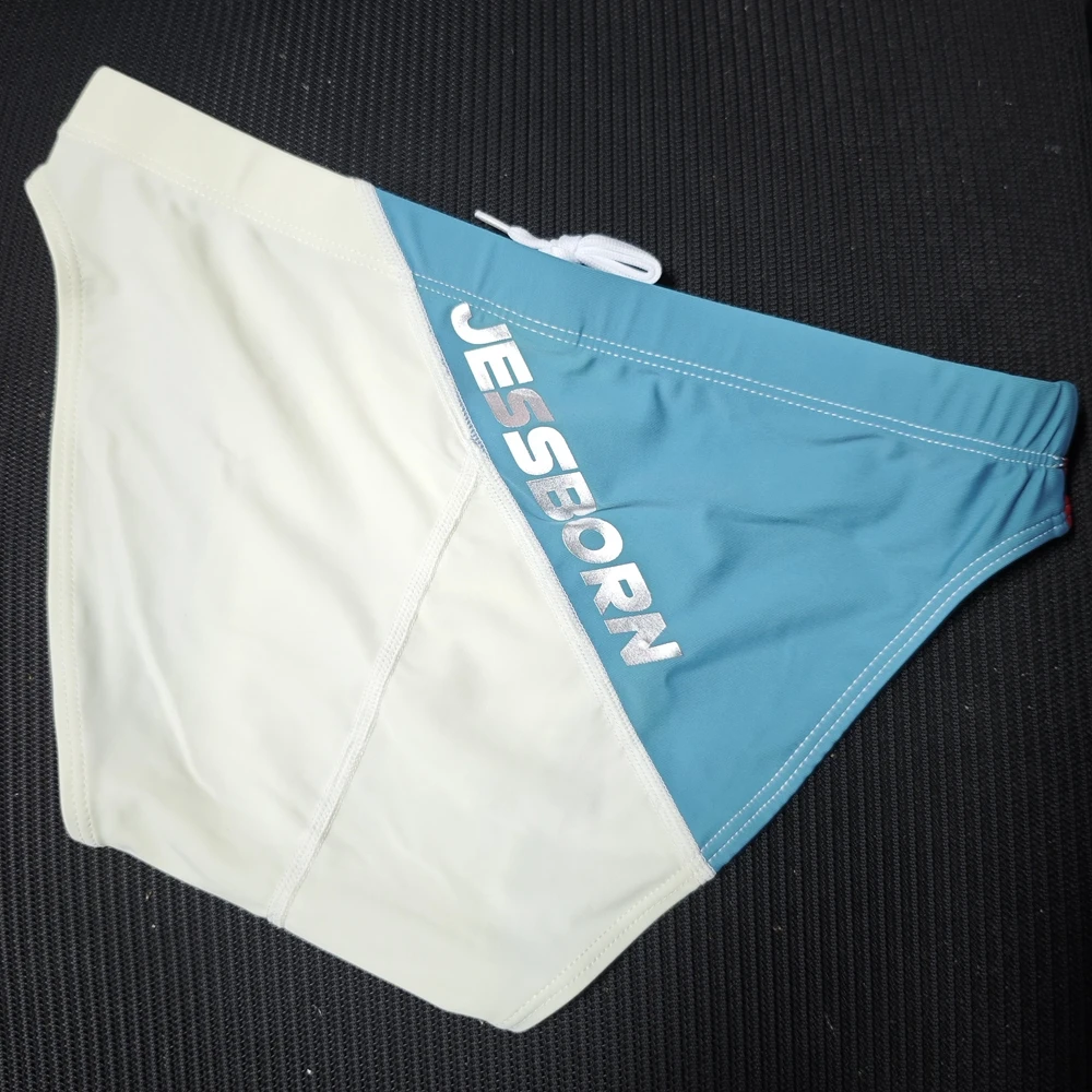 ..style swimming trunks men's nylon color matching hot spring swimsuit European and American cup anti-light swimsuit10118
