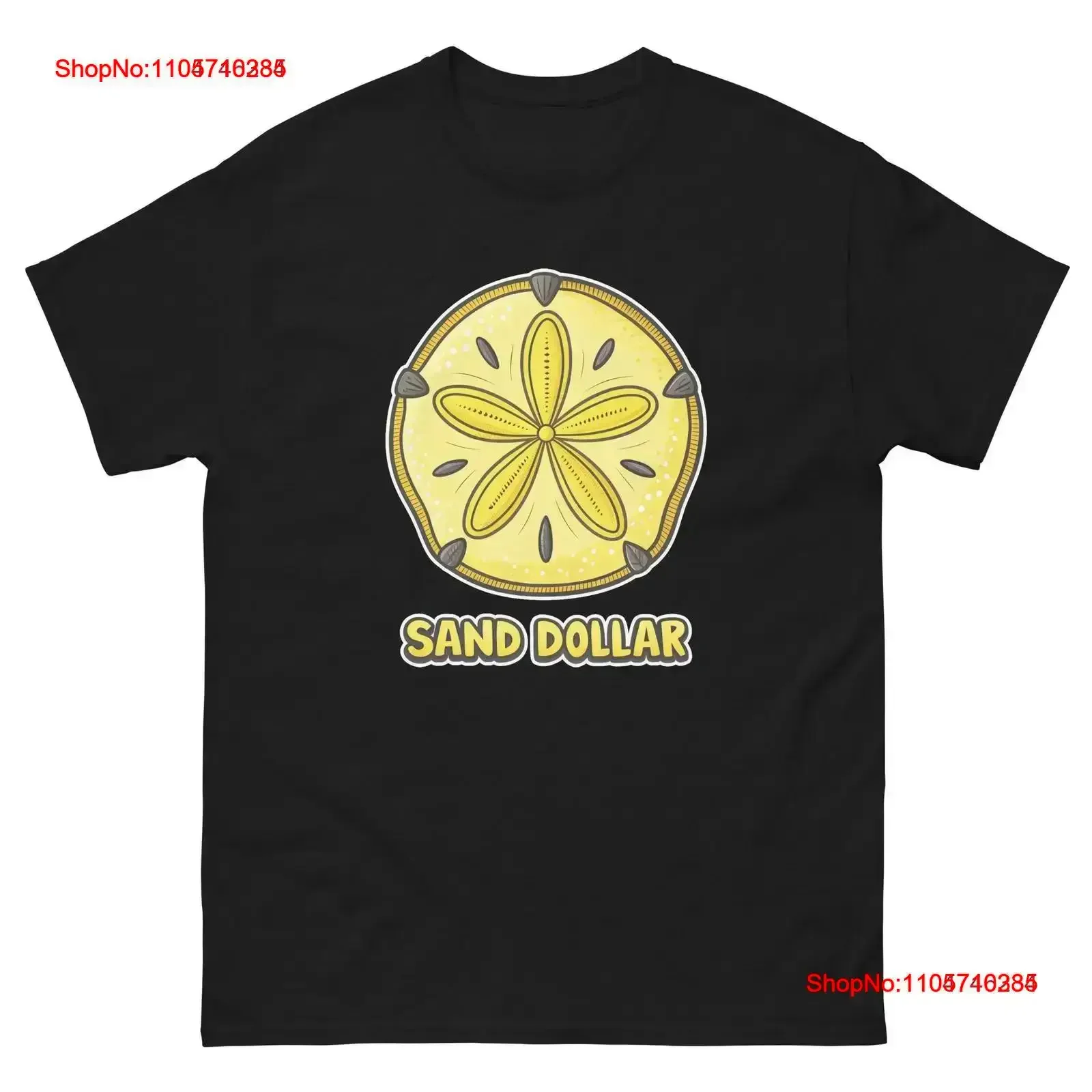 Sand Dollar Ocean Beach Water Marine T Shirt vintage Washed Top For Everyday Wear Slightly Stretched Stylish streetwear homme