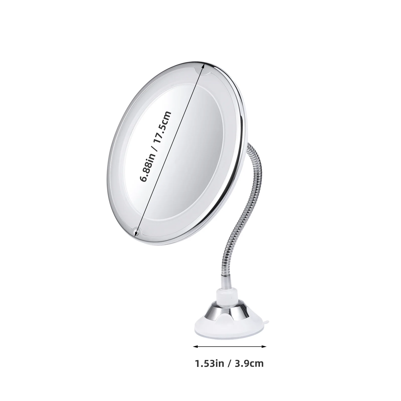 1 Stuks 10x Vergrotende LED Make-Up Spiegel Sterke Zuignap voor Glad Oppervlak Touch Ups en Detaillering Make-Up Spiegel