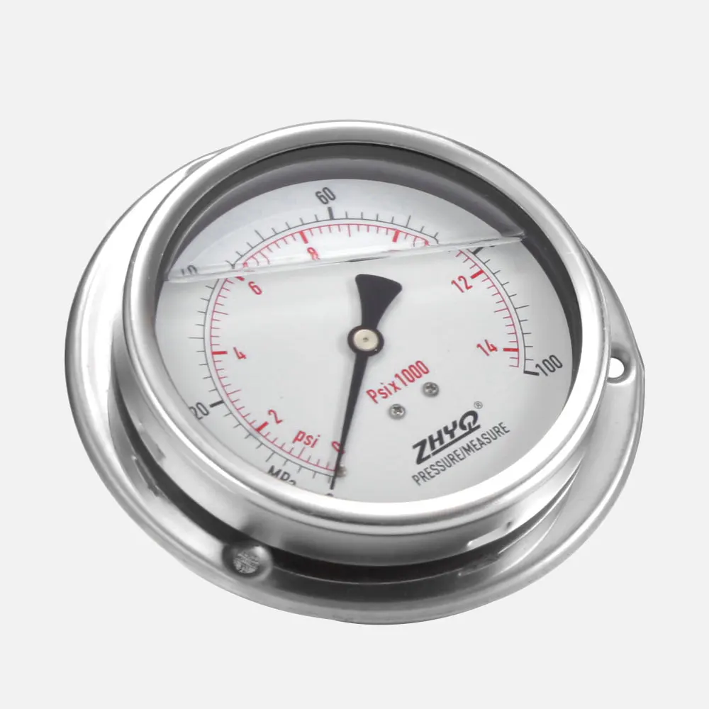 Sanitary Axial Mount Diaphragm Sealed Pressure Gauge