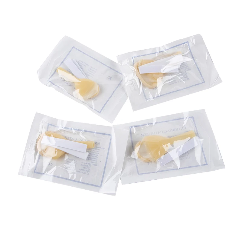 5PCS Disposable Male Urine Condom for Bed-ridden Atrophic Urinary Incontinence Patients Latex Catheter Sleeve