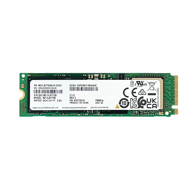 Solid State Driv PM981A 1TB SSD 3D TLC M.2 NVMe PCIe SSD Solid State Drive