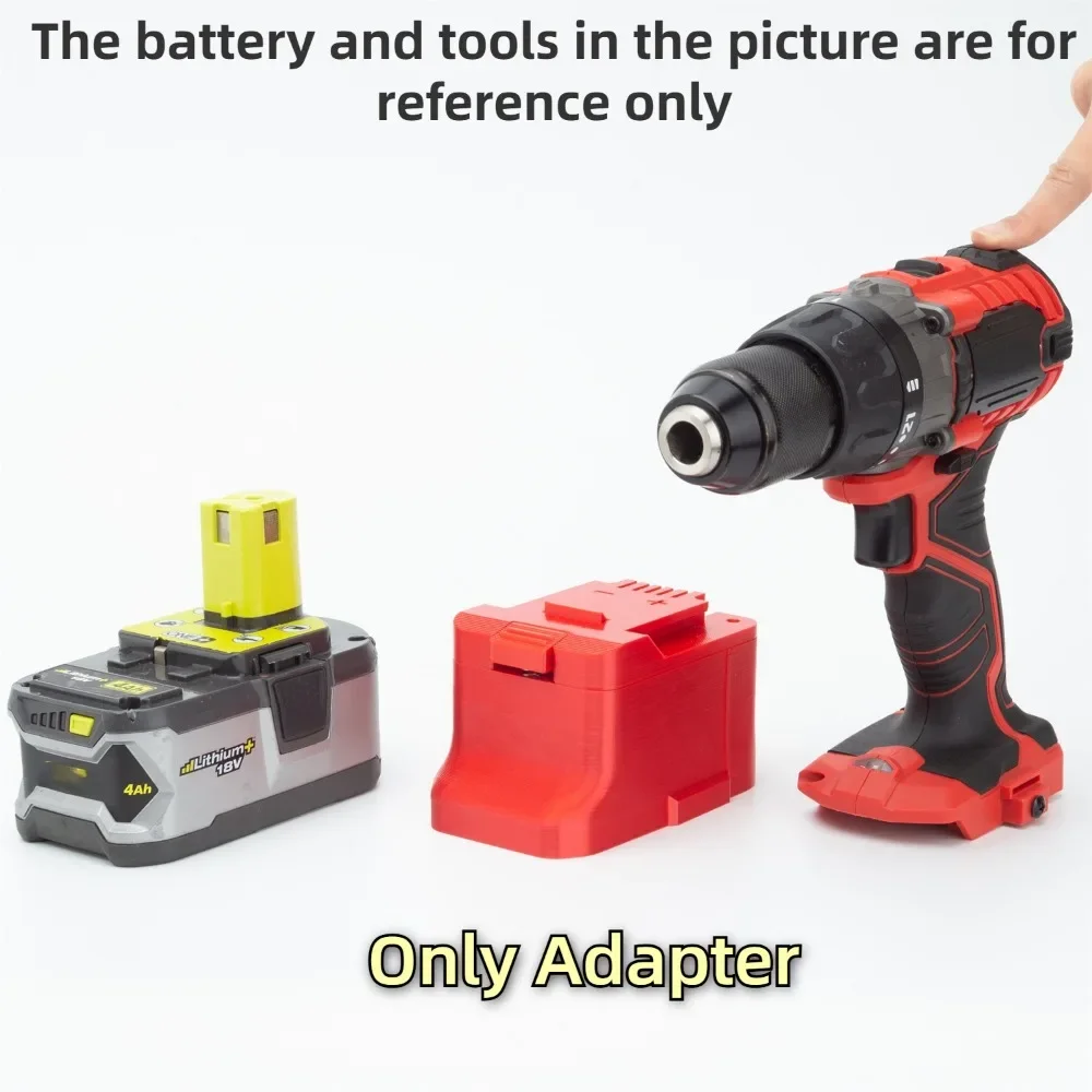 Adapter/Converter for RYOBI ONE+ 18V Li-ion Battery TO BAUER 18V/20V Cordless Electric Drill Tools Accessory (Only Adapter)