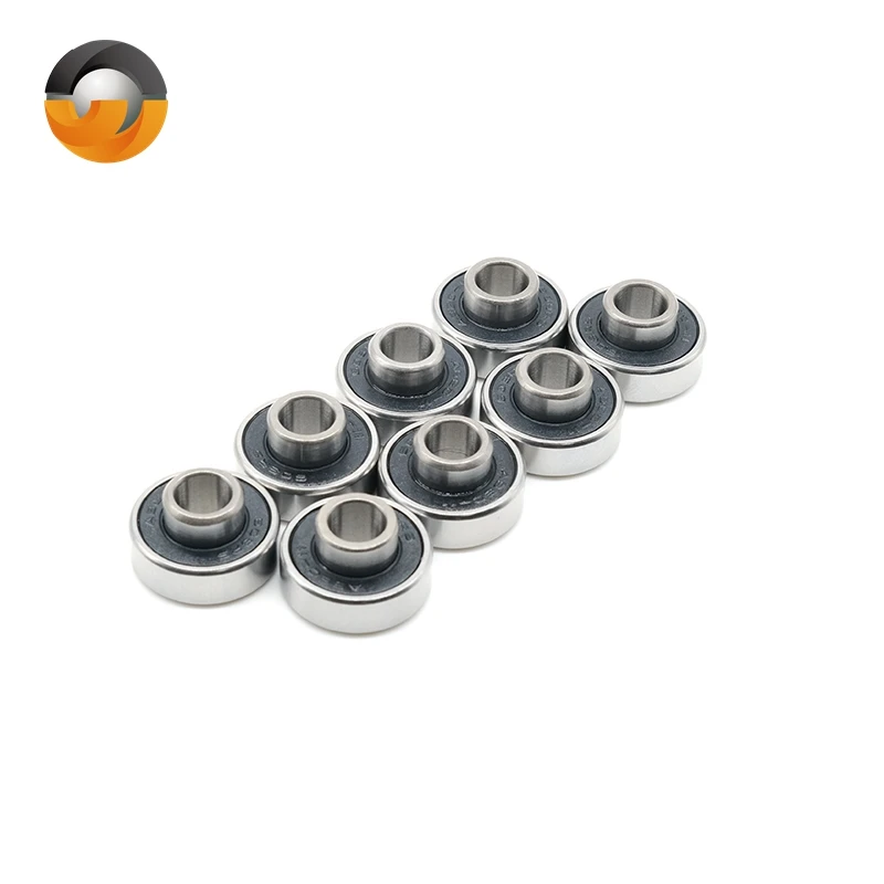 8 szt. Łożysk do deskorolki 608RS 8x22x7mm zintegrowane z podkładką dystansową, łożyska do longboardu 608, łożyska do desek do tańca, łożyska do desek double rocker. — zdjęcie 7