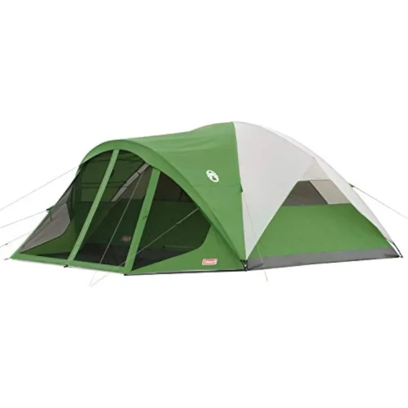 Evanston Screened Camping Tent, 6/8 Person Weatherproof Tent with Roomy Interior Includes Rainfly, Carry Bag