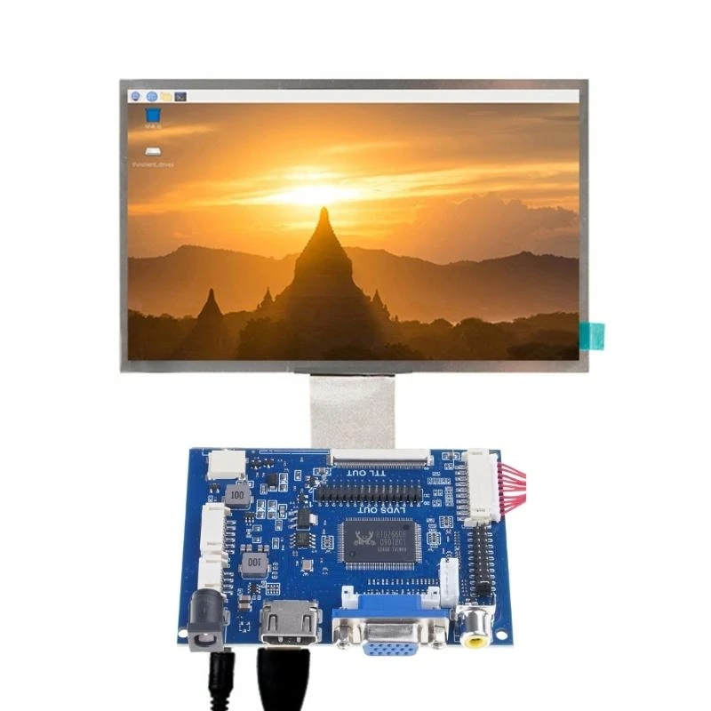 7/8 Inch Lcd-scherm 50pin TTL LVDS Control Board Ondersteuning AT070TN90/92/94 Driver HDMI1.2 naar Auto Projectie VGA 2AV