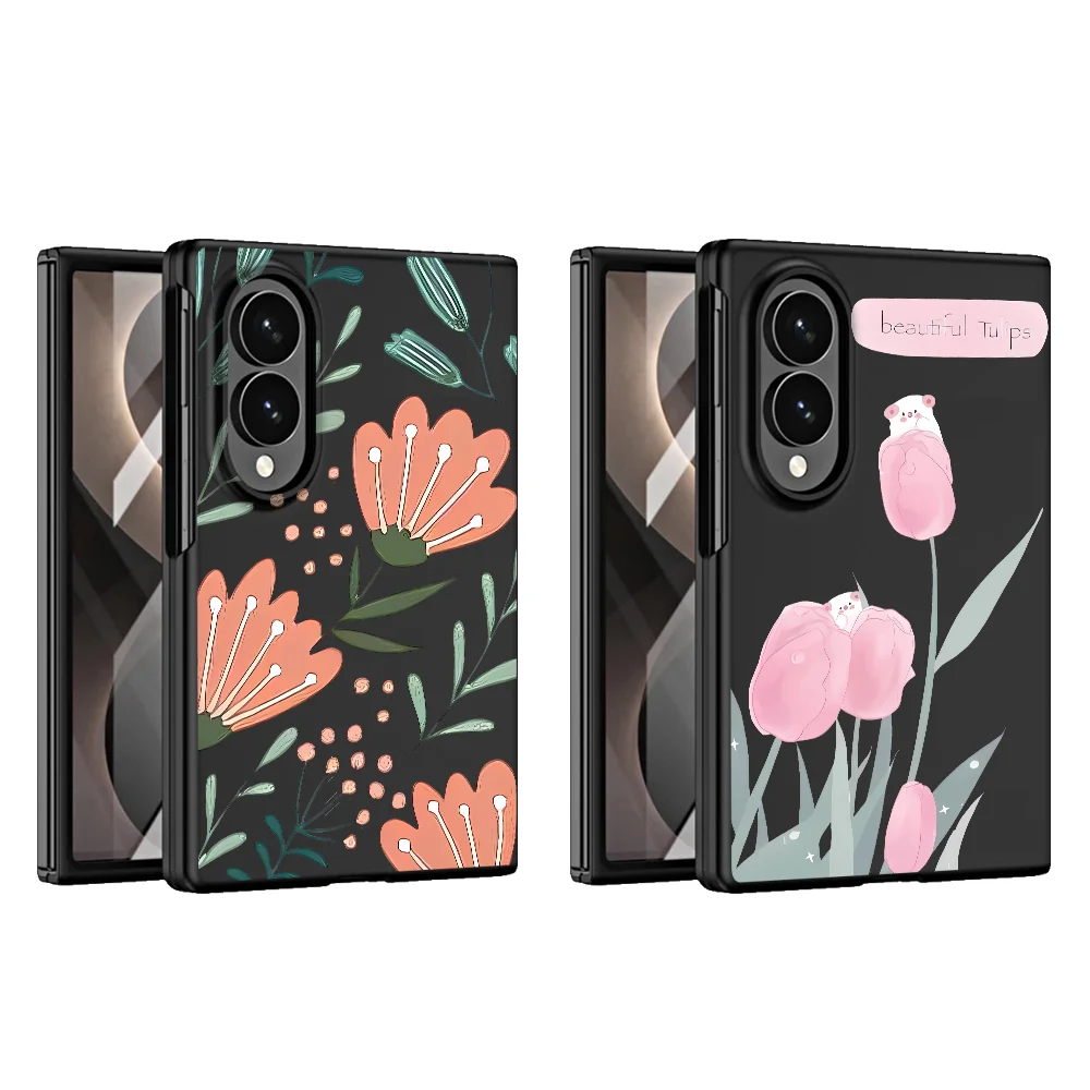 Case for Samsung Galaxy ZFold Wide Z Fold 8 Z Fold8 Wide ZFold8 Luxury Phone Cover Flower