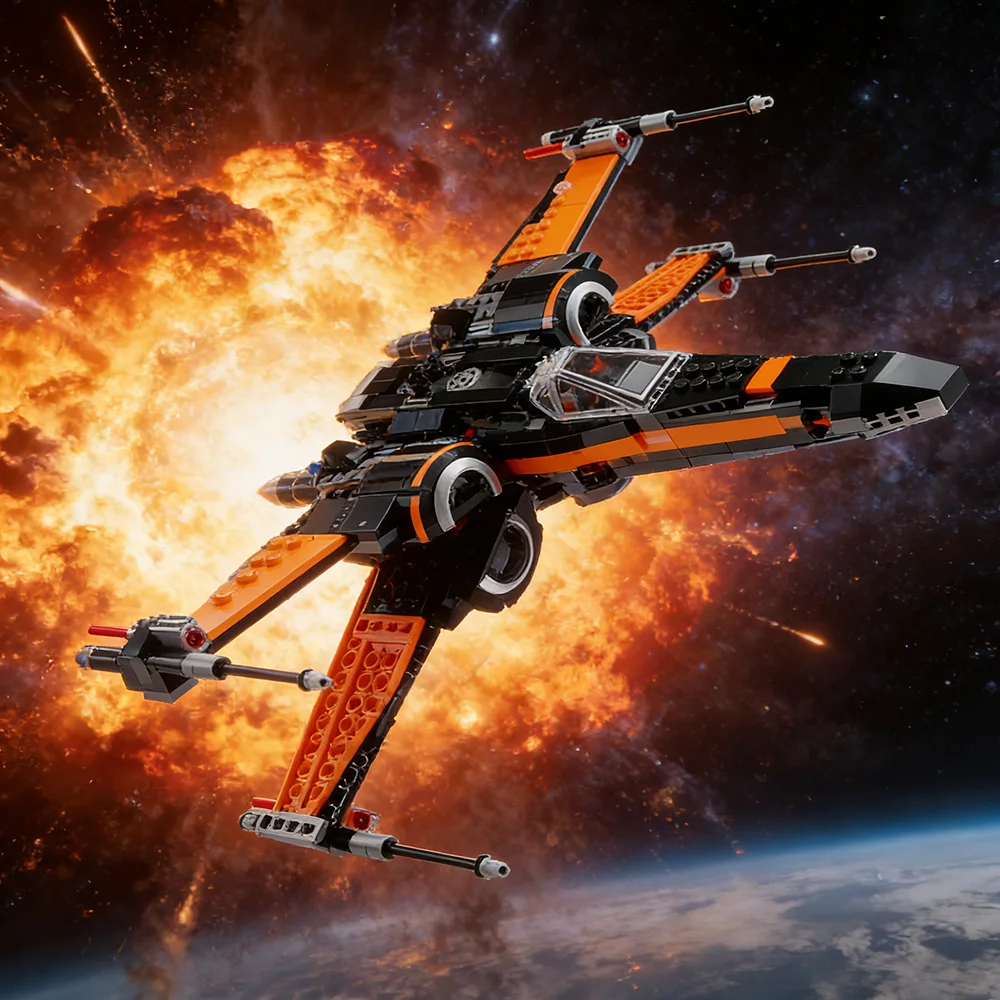 

75102 Spaceship Fighters Galaxy-space-plane Aircraft Creative Construction Toys 735PCS Birthday Christmas Gift Boys