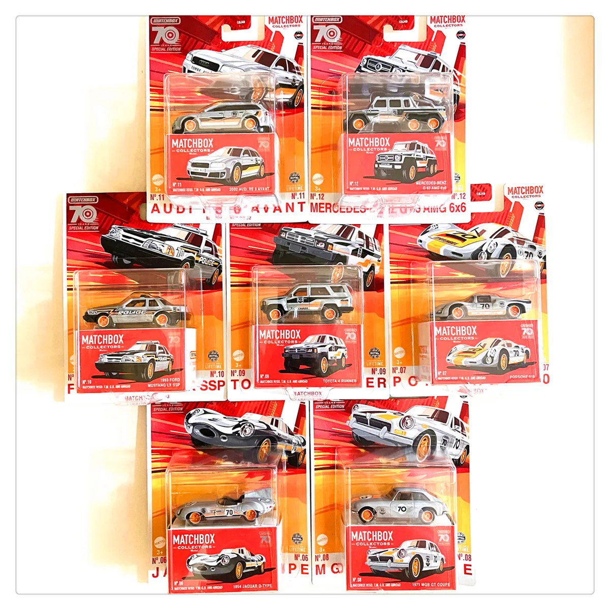 New Hot Matchbox alloy car 50th Anniversary Collection Mercedes Benz Porsche GBJ48 Model Birthday Gifts Collectible Toys Gifts #2