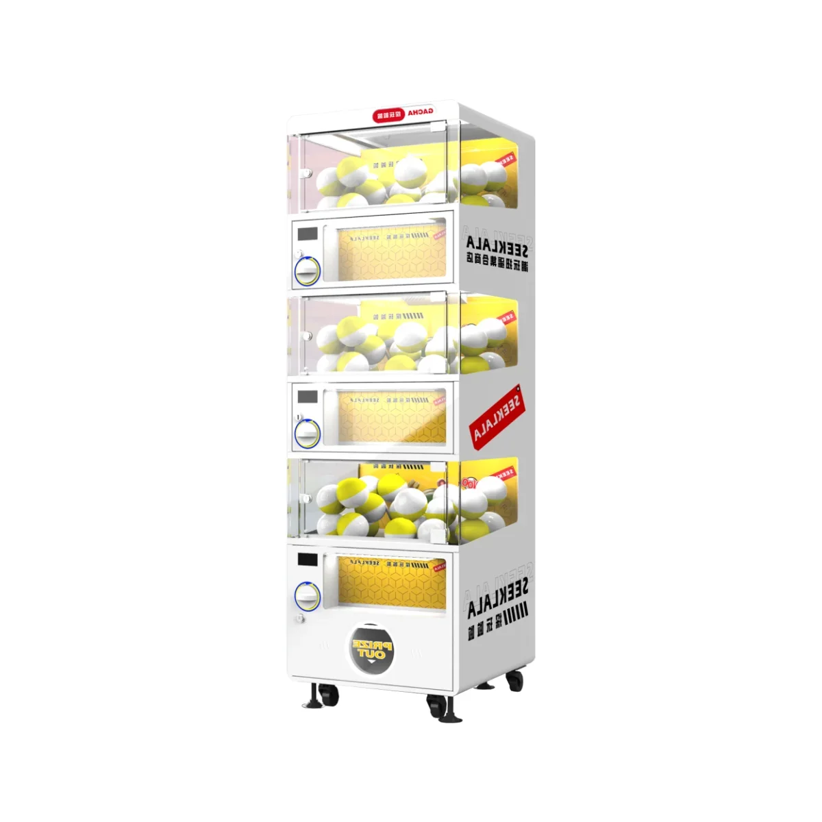 Twisted Egg Gashapon Capsule Machine Coin Operated Customized Gacha Toy Vending Machine Gachapon bill acceptor