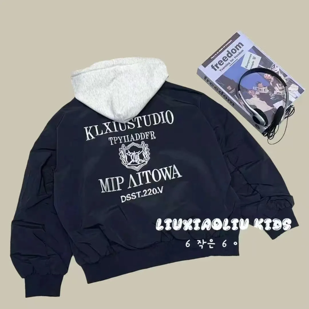 

Baby Boys Autumn Cardigan Zipper Hooded Children Trench Coat Fashion Spring Boutique Kids Baseball Golf Sport Clothing For 3-16T