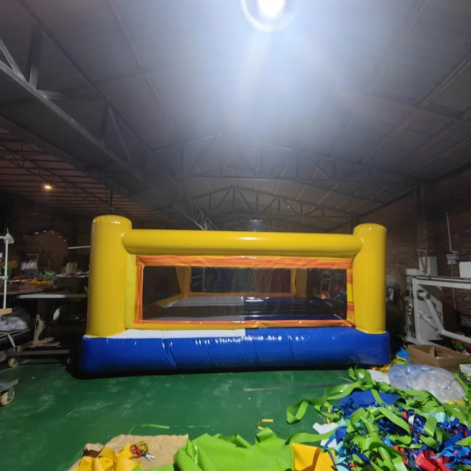 Bouncy castle, outdoor children's toys, closed naughty castle trampoline, trampoline playground equipment