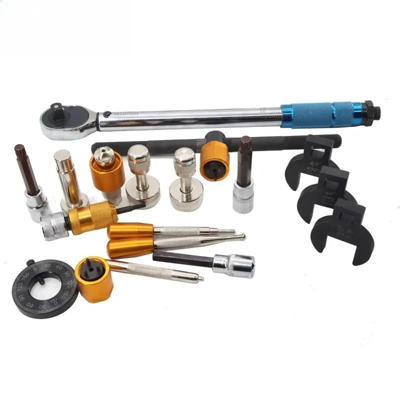 ZQYM 42PCS  Common Rail Fuel Injector Assemble Disassembly  Injector Pump Removal Tools Set