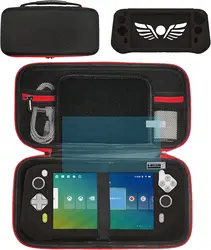 Silikon hülle und Trage tasche und Displays chutz folie kompatibel mit Logitech G Cloud Gaming Handheld