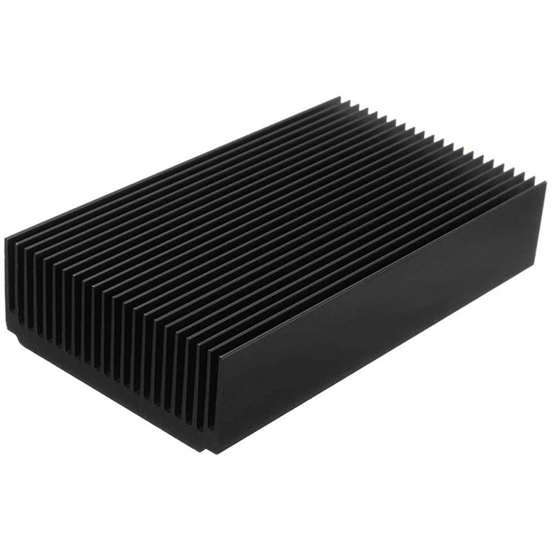 Aluminum Large Heatsink 4.72 x 2.72 x 1.06 Inch /120 x 69 x 27 mm Heat Sink Cooling Black Oxide Radiator 22 Fin