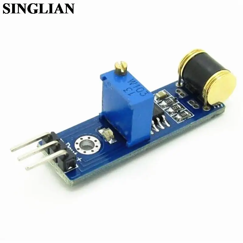 801S Vibration Switch Detection Sensor Module 3Pin  Vibration Sensor 3-wire System For Robot Diy