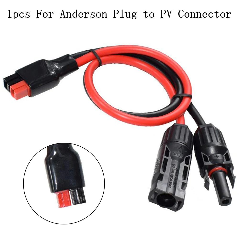 Anders On Plug To Solar Panel Cable Wiring Adapter Connector 35cm 45A 10AWG Waterproof Single Cores Power Supply Connector