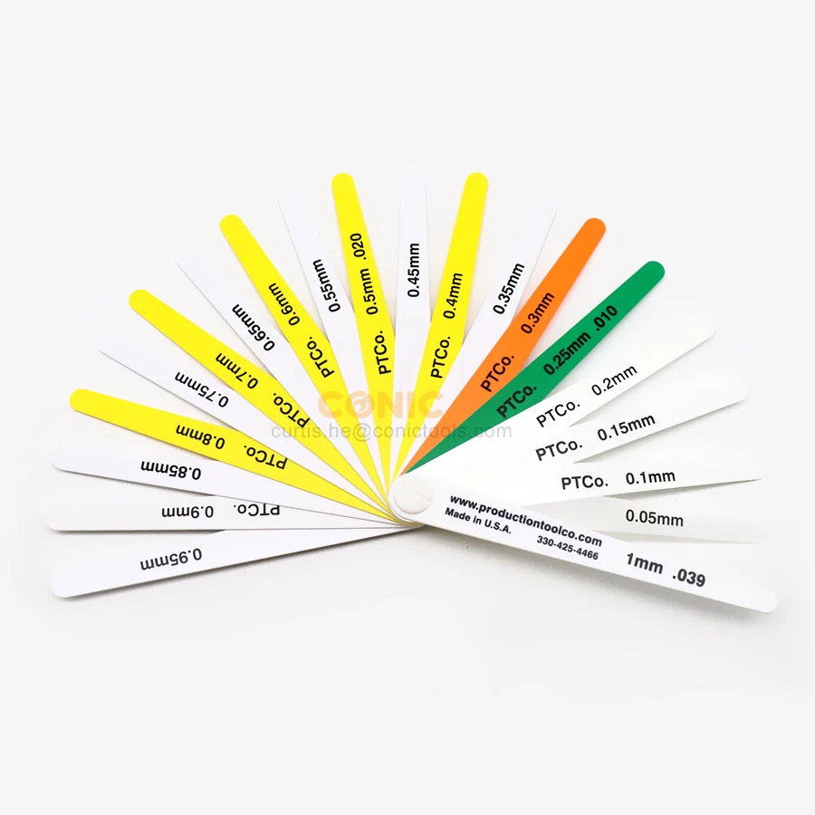 

Multi-Color Plastic Feeler Gauge Set for Car Automobile Industry