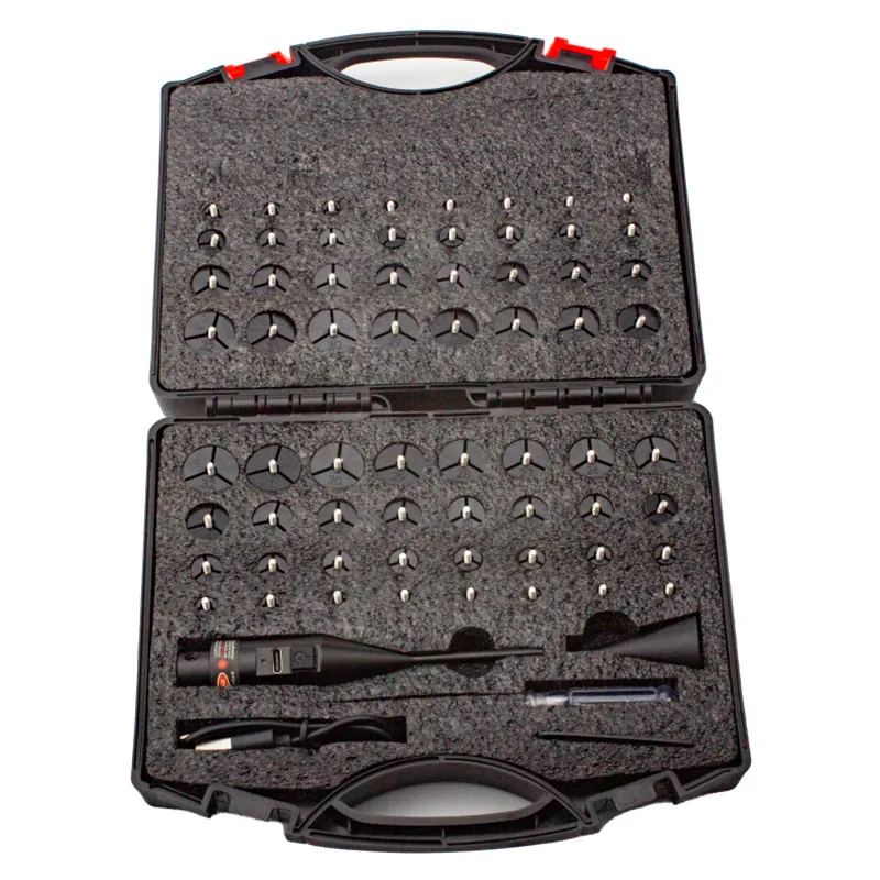  Tactical Red Green Bore Sight Kit with 64 Adapters fit 0.17 to 12GA Caliber - view 6