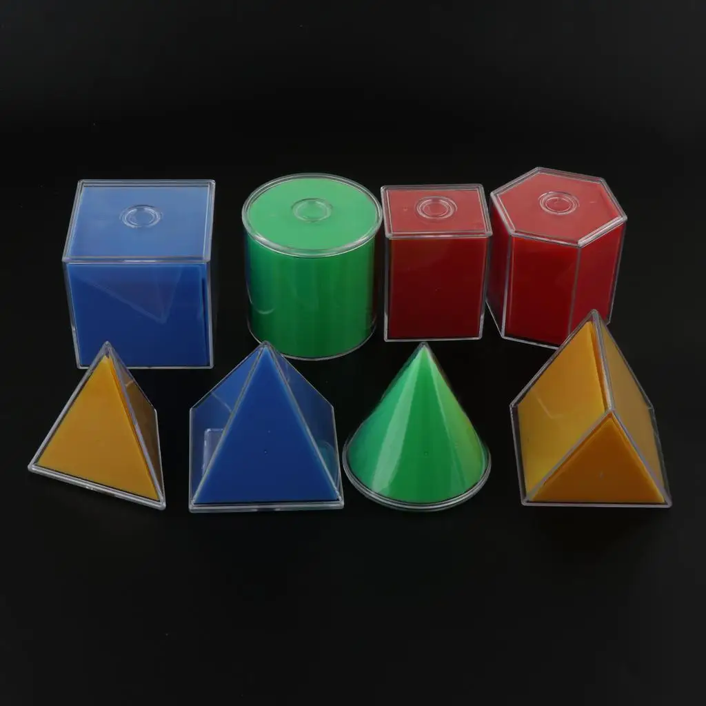 3D geometrische Feststoffe Demontage Geometrie Formen Kinder Mathe-Spielzeug