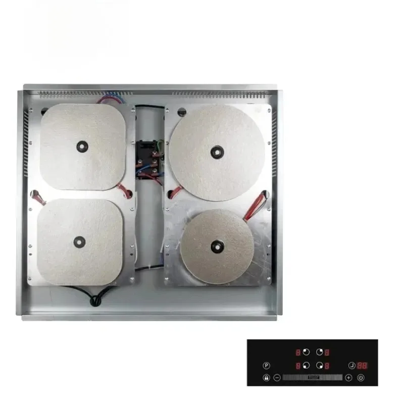 Stainless Steel Built‑In Hidden Magnetic Induction Cooker, Touch Control Invisible Stove, Suitable for Granite and Ceramic