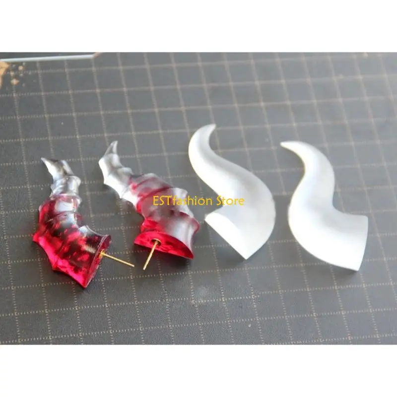 

Y5GC овечий рог, силиконовая форма, брелок, подвески, формы для эпоксидной смолы для DIY, форма для изготовления ювелирных из