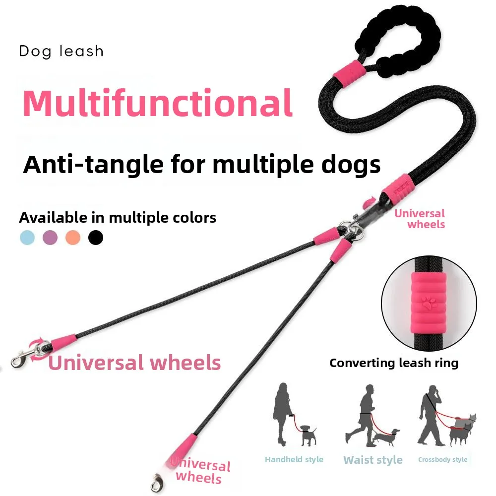 

Unbranded Detachable Dog Leash One to Two Walks No Tangle Medium to Small Dogs Pet Supplies Dog Travel Accessories