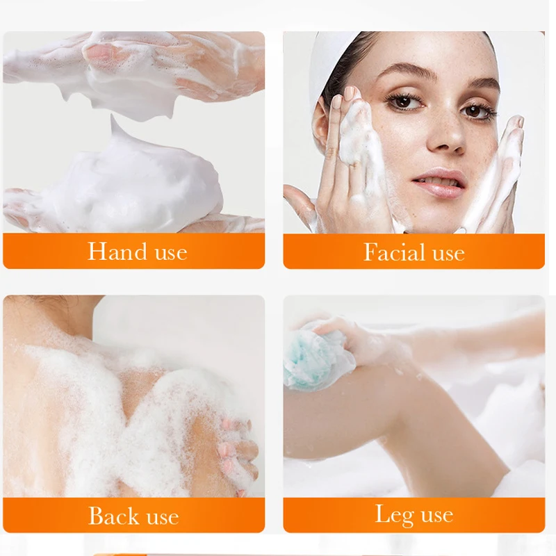 Handmade Kojic Acid Whitening Body Soap Deep Cleaning Shrink Pores Face Brighten Moisturizing Cleansing Essential Soaps 100g