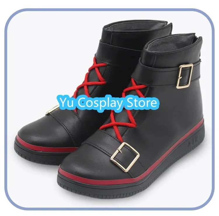 Shiina Niki Cosplay Schoenen Game Ensemble Sterren Cosplay Prop PU Lederen Schoenen Halloween Carnaval Laarzen Op maat gemaakt