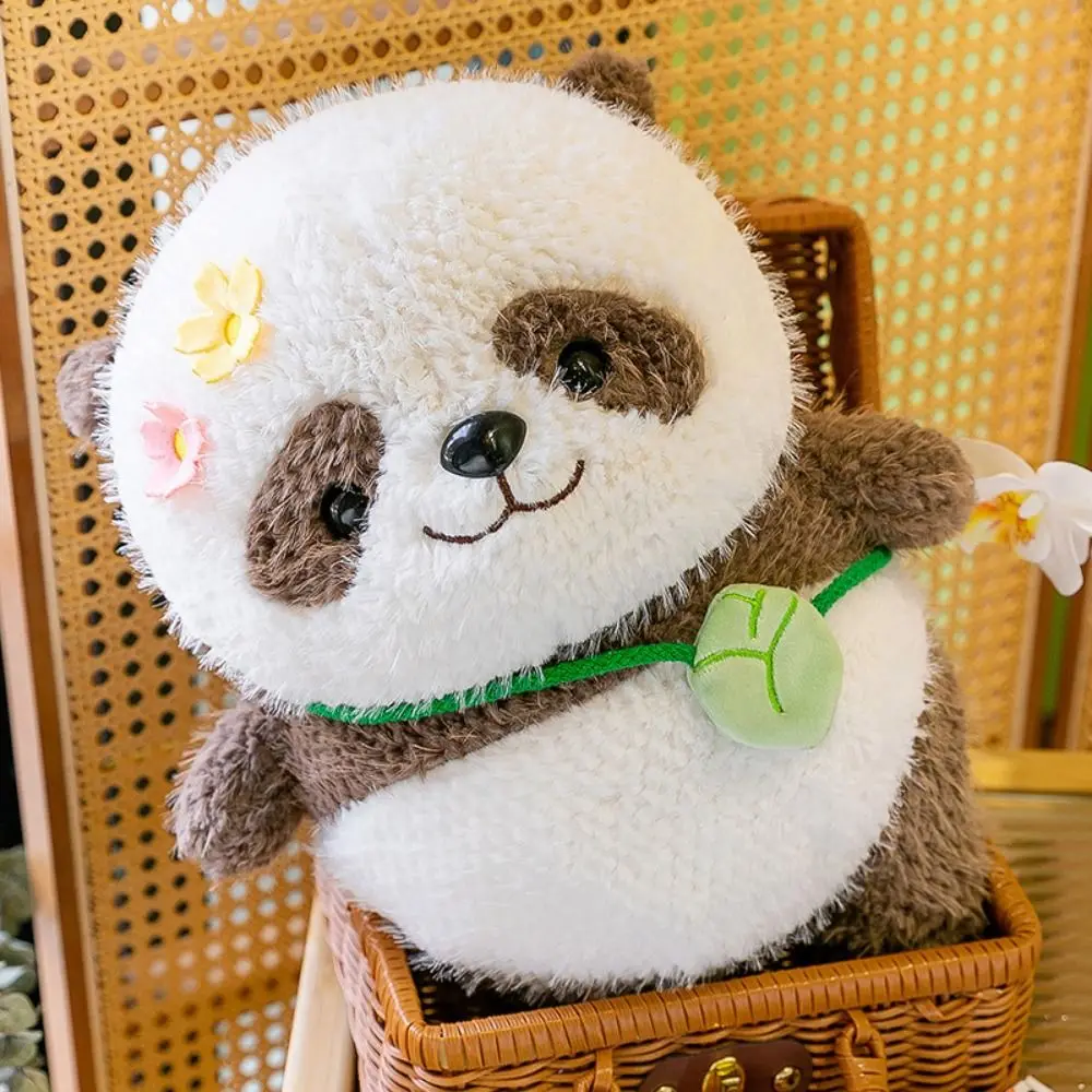 PP Cotton Flower Panda Plushies Dolls Soft Fluffy Zongzi Panda Plush Doll Ins Comfortable Zongzi Panda Stuffed Toy