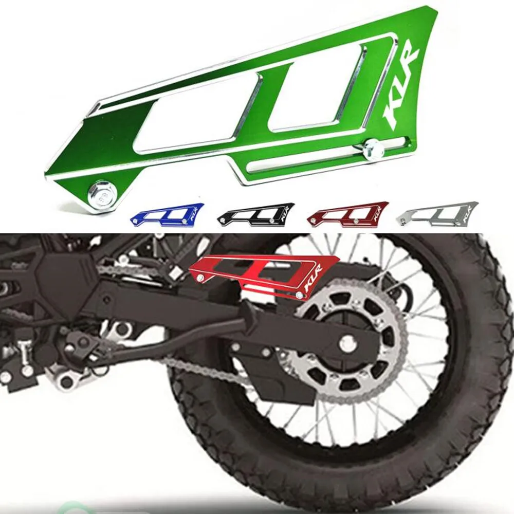 

Motorcycle Protector Pipe Guard Cover CNC Rear Chain Guard Cover Protector For KAWASAKI KLR650 2022-2025 KLR 650 ADV