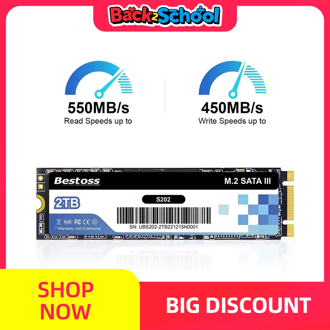 

Bestoss SSD M2 Sata 2280 SSD 240 ГБ 1 ТБ Sata 240 ГБ 480 ГБ SSD-накопитель для ноутбука S20241