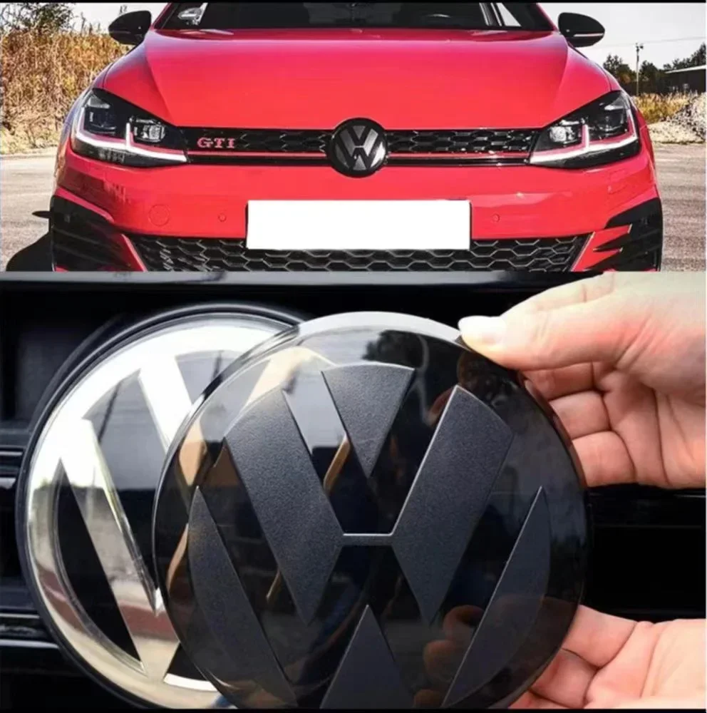 VW لا تؤثر ACC الجبهة مصبغة شعار غطاء الشعار الخلفي غطاء صندوق السيارة ل Volkswagen Golf 7/7.5/ 8 باسات B8 بولو جيتا تيجوان