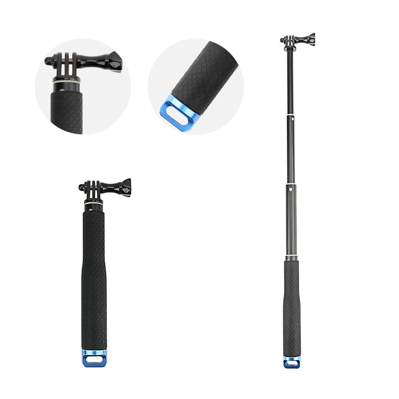 Selfie Stick Aluminum Alloy Monopod For GoPro Hero 13 12 11 10 9 8 7 6 5 SJCAM AKASO Insta360 DJI OSMO Action 5 4 3 2 Camera