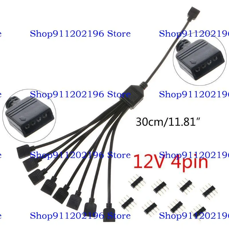 P82A RGB Rozdzielacz kabel 12v 4pin kabel adapterowy