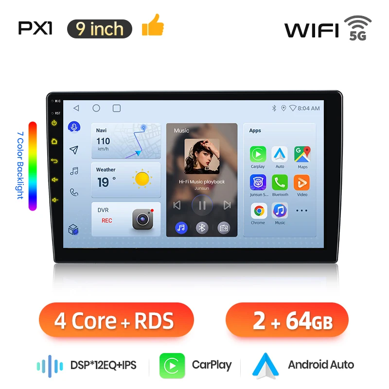 AWESAFE Draadloze CarPlay Android Auto Radio voor Ford Nieuwe Transit 2009 2010-2019 Auto Intelligente Systemen RDS GPS FM BT DSP SWC