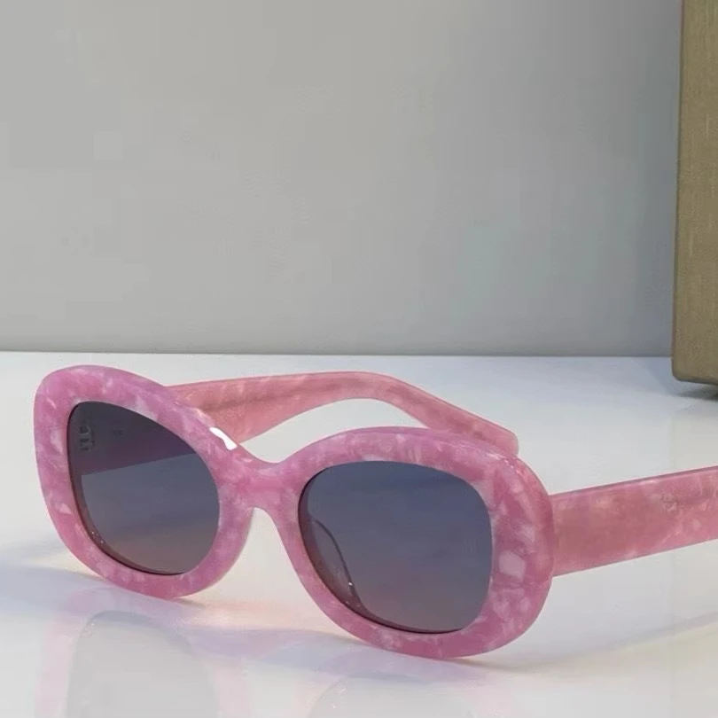 

Fashion Luxury Polarized Sunglasses 2025 High Quality Acetate Gradient Sunglasses Oval Small Frame Sunglasses