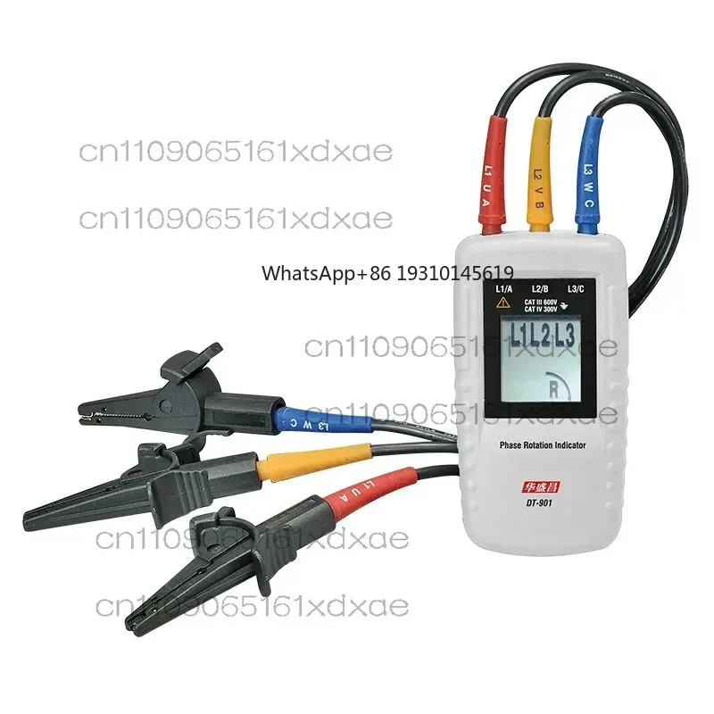 

【From China】CEM DT-901 Phase Meter Three-phase Alternating Current Phase Detector Phase Sequence Turn Indicator DT-901