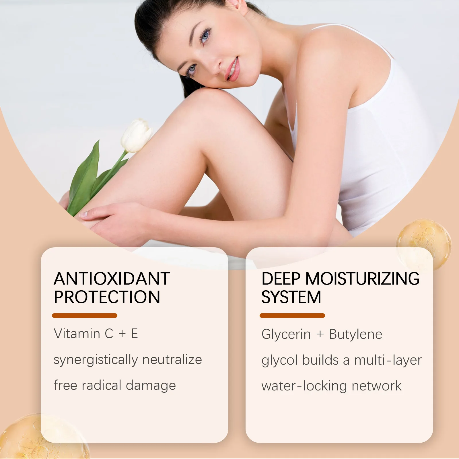 Oceaura Vitamin C Body Oil,Deep Hydrating Glowing Skin Soften Rough Skin Reduce Dryness ,After Shower Body Massage Essential Oil
