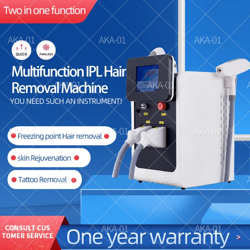 

3 in 1 Laser OPT IPL Hair Removal Machine Portable ND Yag Laser Tattoo Removal skin rejuvenation spot Removal Beauty Equipment