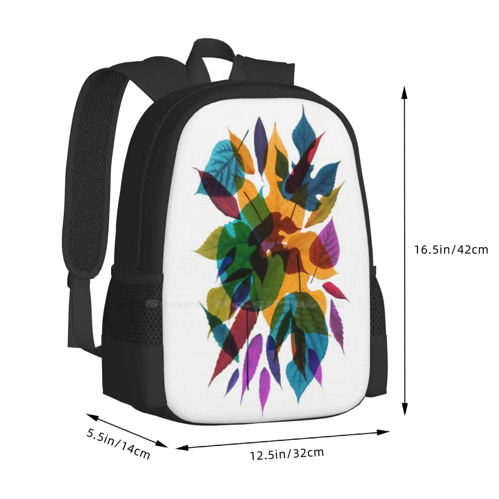 November Hot Sale Backpack Fashion Bags November Autumn Fall Leaves Nature Cottage Core Trendy Illustrations Original Designs