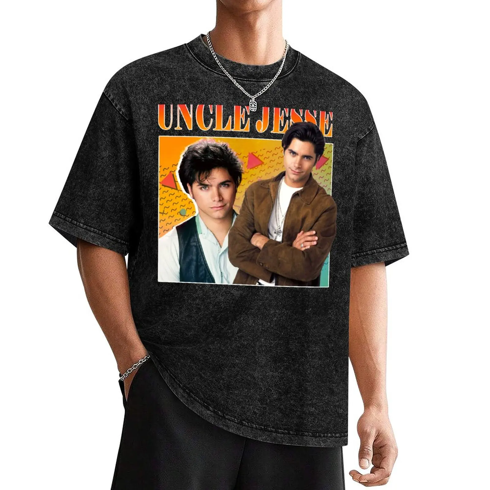 

Uncle Jesse Tribute Tee T-Shirt Anime t-shirt summer shirt luxury designer plain white t shirts men