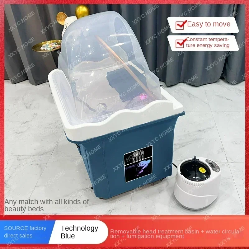 Grafting Therapy Fumigation Constant Temperature Liquid Medicine Circulation Moving Head Basin Salon Behandelstoel  Furniture