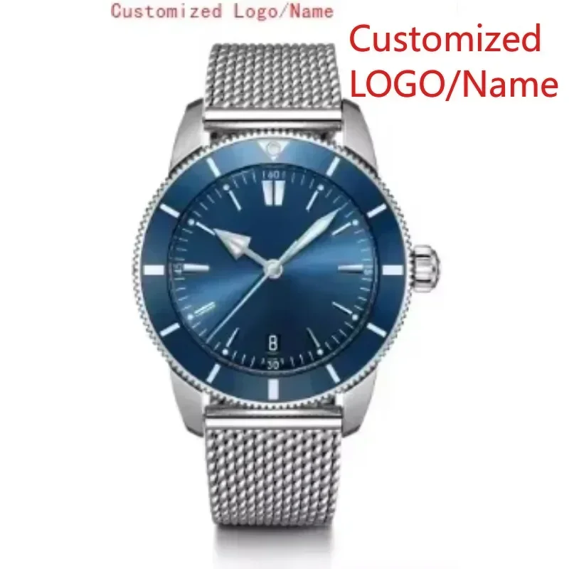 A989 Store Customized Watch  Mens Automatic Mechanical Watch Superocean Black Blue Rubber Rose Gold Sport Watches Ceramic