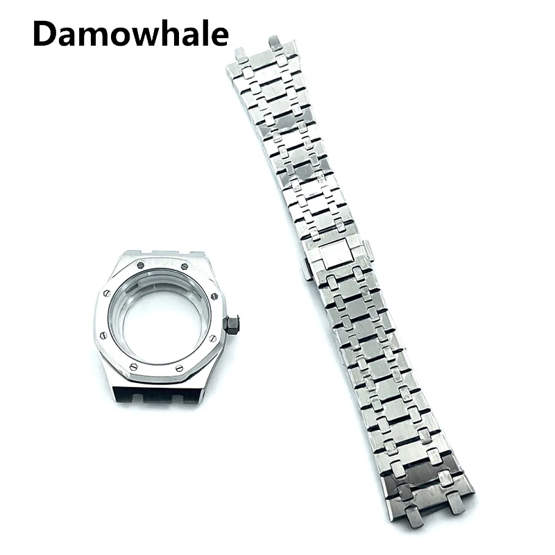 

Watch Case 39mm For AP NH35 Dial 28.5mm NH34 NH35 4R 6R Automatic Movement Stainless Steel Sapphire Crystal 10Bar Watch Parts